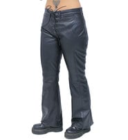 Bell bottom ladies leather pants