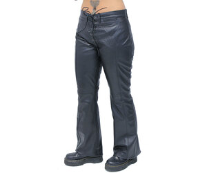 Laceup faux leather pants  P12456  NISSA