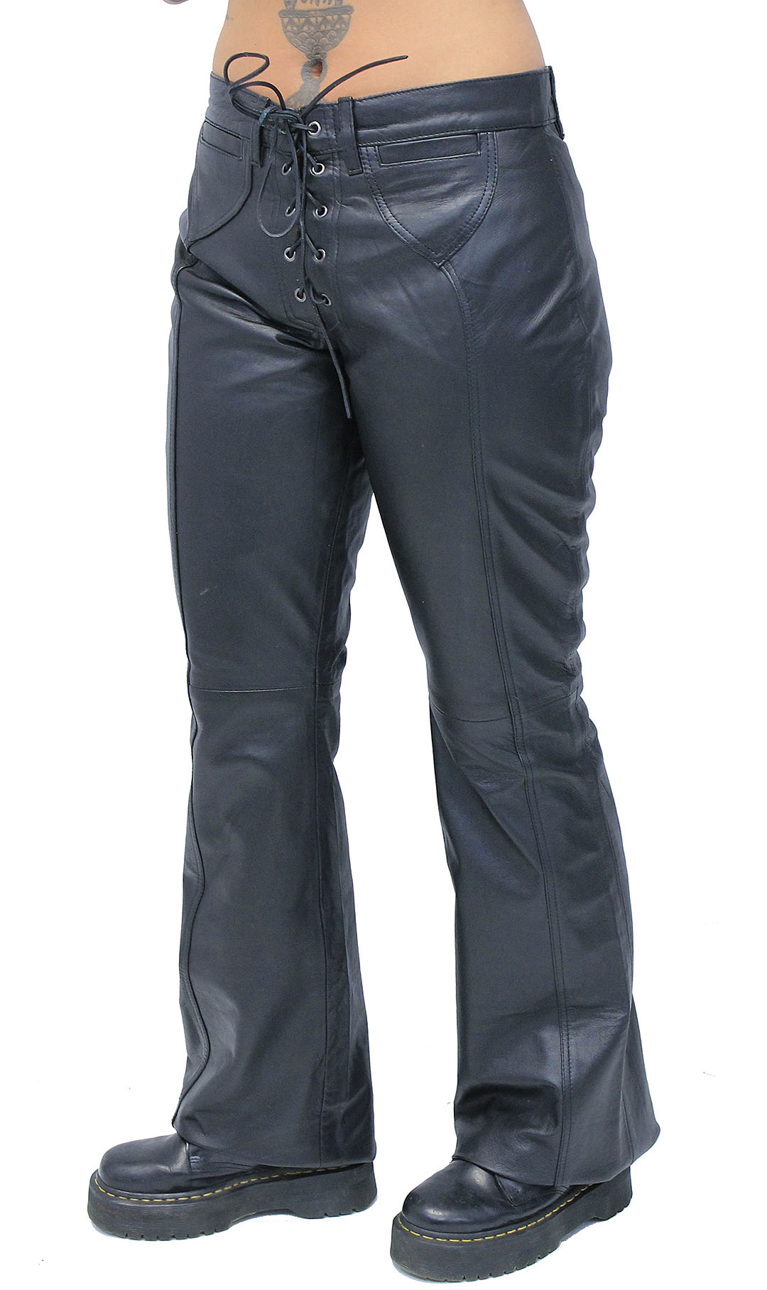 LYRIC Faux Leather Bell Bottoms - Wilde Thing
