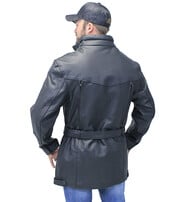Jamin Leather® 3/4 Length Cruiser Vented Leather Jacket #M3020VZ