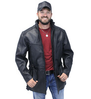 Jamin Leather® 3/4 Length Cruiser Vented Leather Jacket #M3020VZ