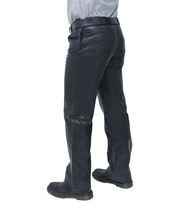 Top Side Lace Leather Pants for Men #MP804LK