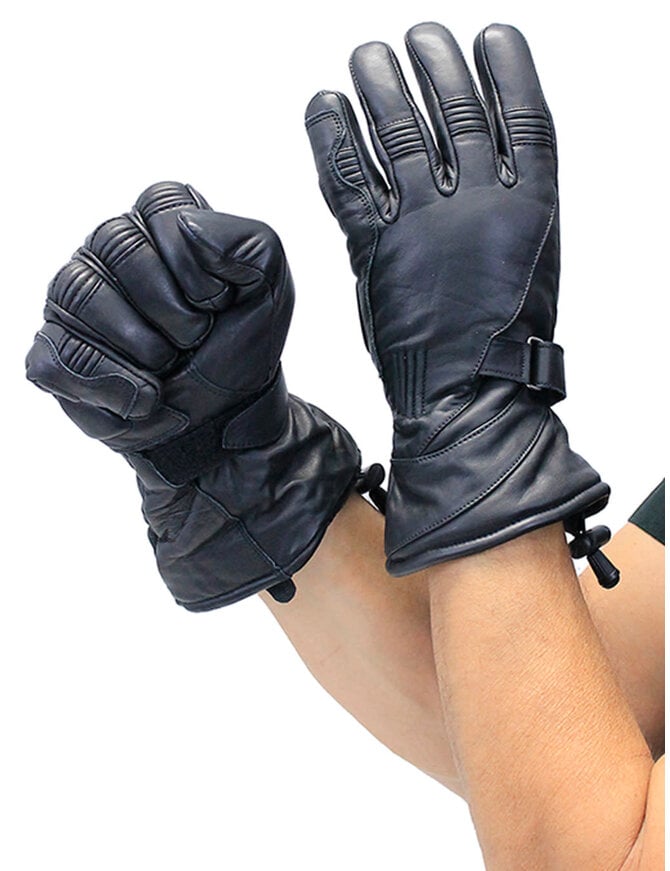 Ultra Premium Gauntlet Motorcycle Gloves #G8418NK