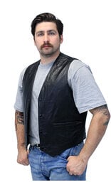 Jamin Leather® Premium Lambskin Leather Business Vest #VM418K