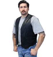 Jamin Leather® Premium Lambskin Leather Business Vest #VM418K