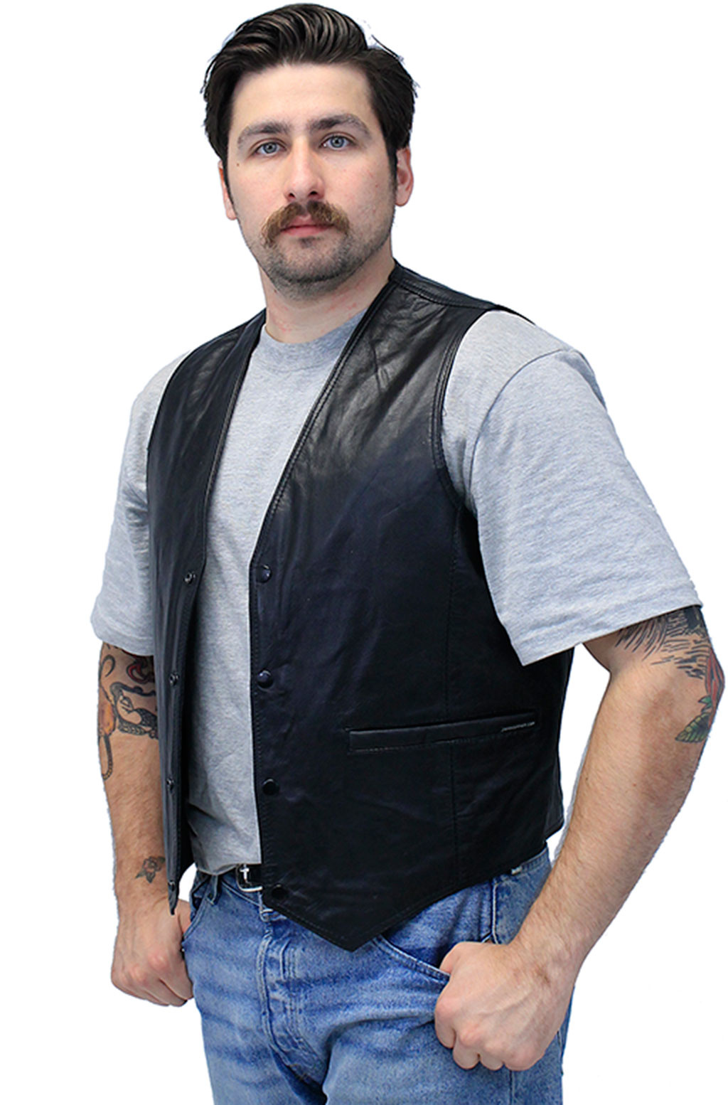 Lambskin leather best sale vest
