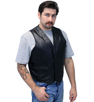 Jamin Leather® Premium Lambskin Leather Business Vest #VM418K