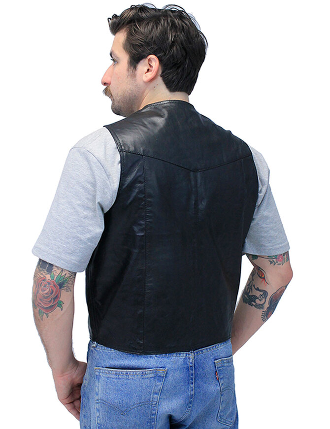 Jamin Leather® Premium Lambskin Leather Business Vest #VM418K