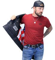 Unik Concealed Pocket USA Flag Club Vest w/Easy Access Pocket #VM6665GFK