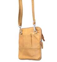 Light Brown Cross Body Belt Pouch #P0181N