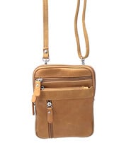 Light Brown Cross Body Belt Pouch #P0181N