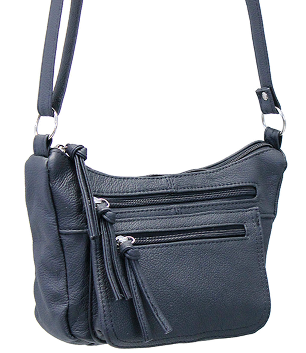 4 Zipper Small Tassel Purse #P0060K - Jamin Leather®