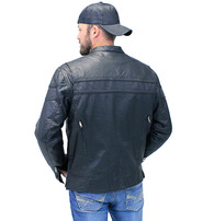 Unik Men's Vented Side Zip Scooter Jacket #M2692GZK