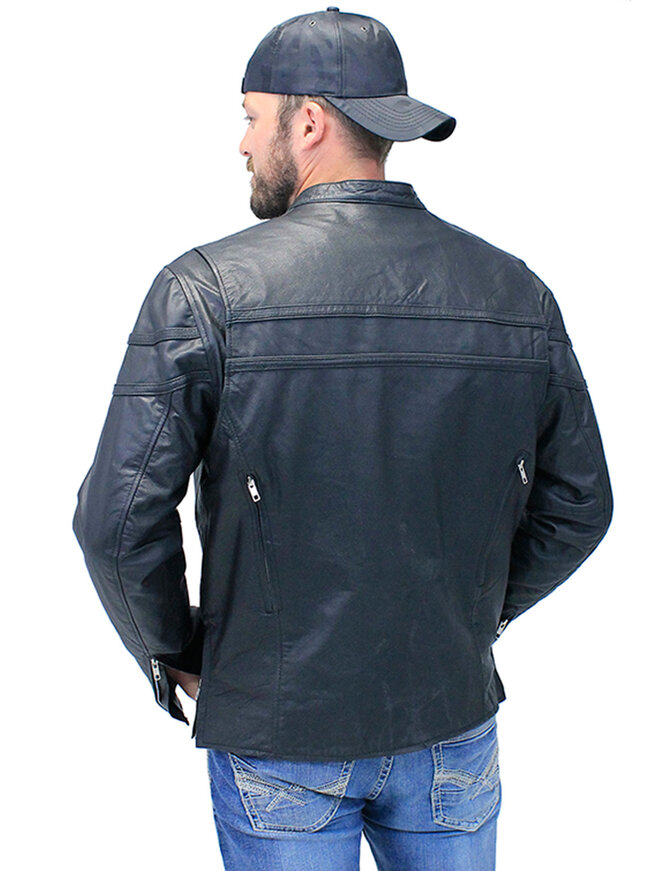 Unik Men's Vented Side Zip Scooter Jacket #M2692GZK