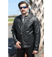 Unik Men's Vented Side Zip Scooter Jacket #M2692GZK