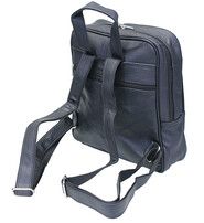 Tablet Size Black Leather Small Backpack #BP33070K