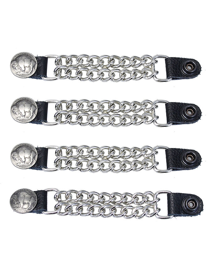 Made in USA Nickel Head Vest Chains #VC101N