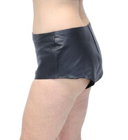 Zip Front Leather Skimpy Hot Pants #SH31080ZK
