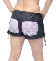 Purple Lace Butt Leather Boxer Shorts #SH0014LSPU