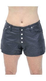 Ladies Snap Front Leather Pocket Shorts #SH31100SK