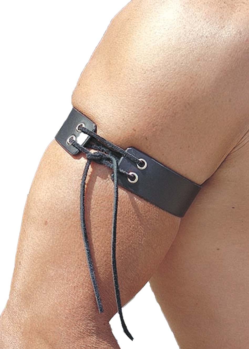Men's Lace Up Leather Arm Band #AB10213