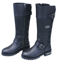 Unik Women's Knee High Motorcycle Engineer Boots w/Zipper #BL12006EZK