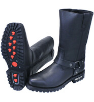 Unik Classic Premium Leather Men's Harness Boots with Zipper #BM10000HZK