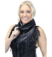 Jamin Leather® Leather Scarf with Fringe #A13060FK