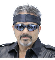 Jamin Leather® Genuine Leather Head Band with Snaps & Stretch #HB501SK