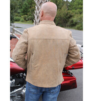Light Brown Vented Scooter Jacket w/Dual CCW Pockets #M6045ZGN