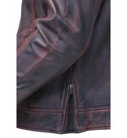 Jamin Leather® 1950's Burgundy Distressed Leather Jacket w/CC Pockets #MA1959GR