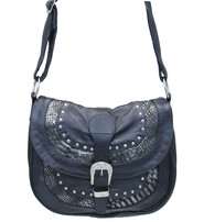 Stud and Snake Inlay Leather Purse #P9749SNAK