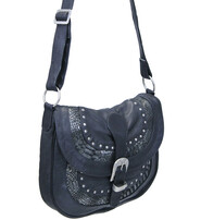 Stud and Snake Inlay Leather Purse #P9749SNAK