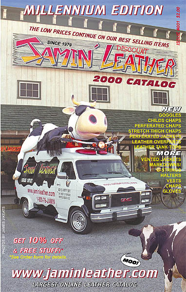 JAMIN LEATHER CATALOG WITH COW VAN 2000