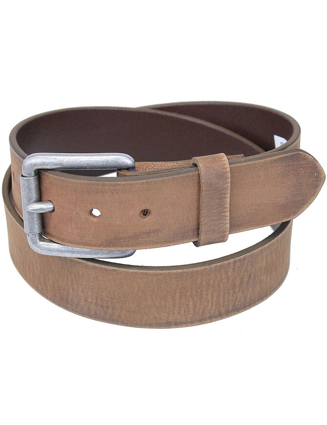 Dull Brown Rub Durable Leather Belt #BT97201N