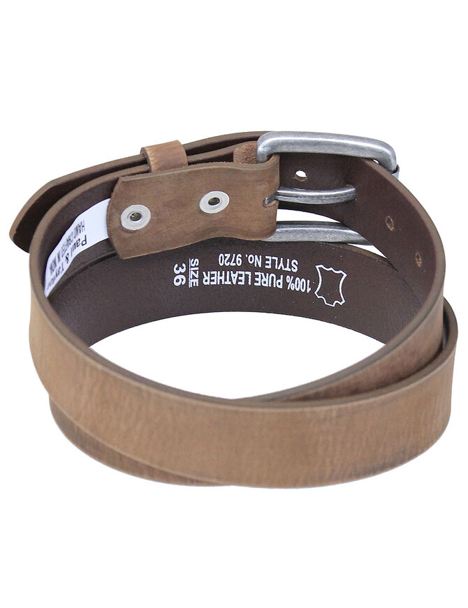 Dull Brown Rub Durable Leather Belt #BT97201N