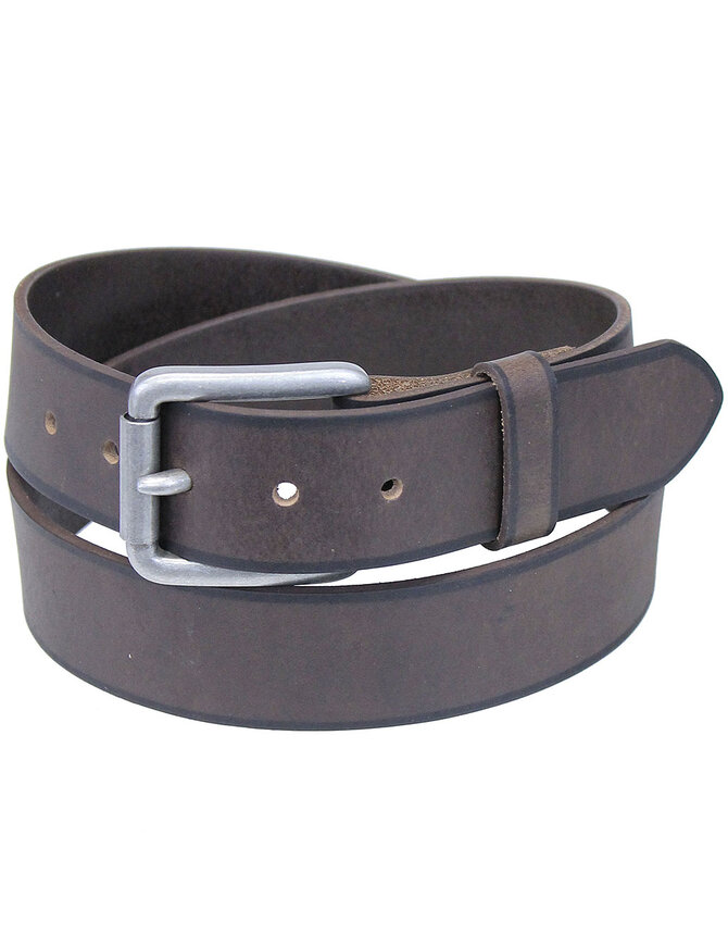 Black Trim Brown Premium Leather Belt #BT97351N