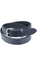 Black Double Thick Extra Heavy Leather Belt w/Stitching #BTA2144XXK