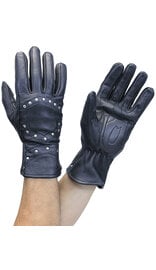 Studded Gauntlet Leather Gloves #GM1444RK