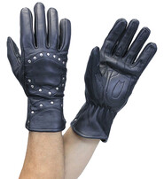 Studded Gauntlet Leather Gloves #GM1444RK