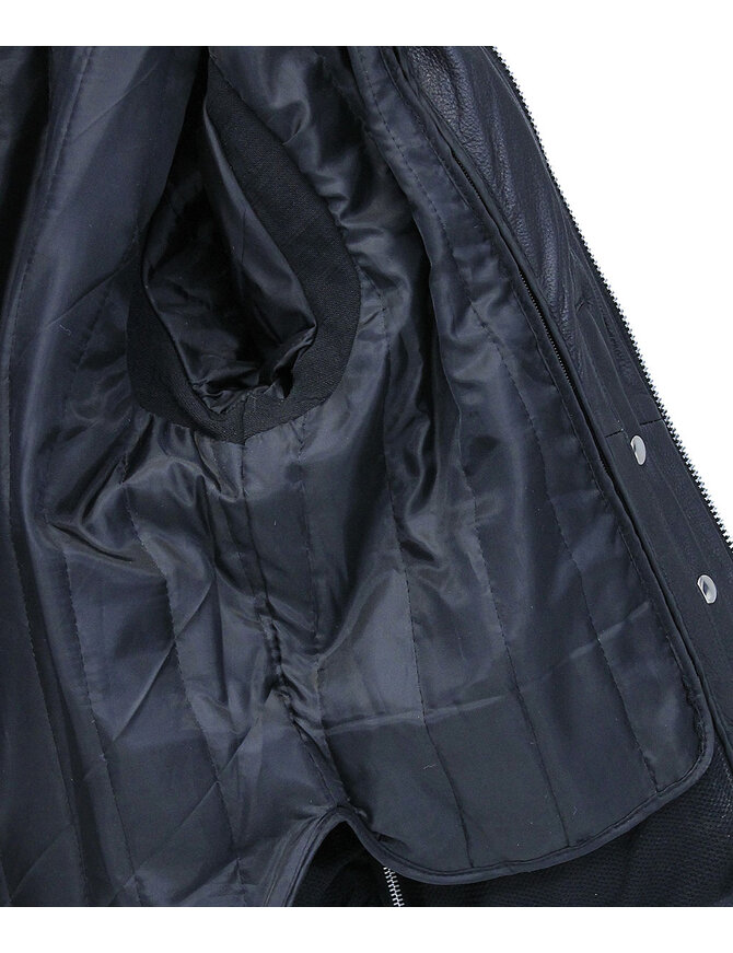 Unik Men's Vented Café Racer Motorcycle Jacket w/Concealed Pocket #M6638VZGK