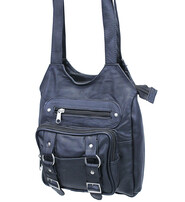 Black O-Ring Leather CCW Handbag #P97360GK