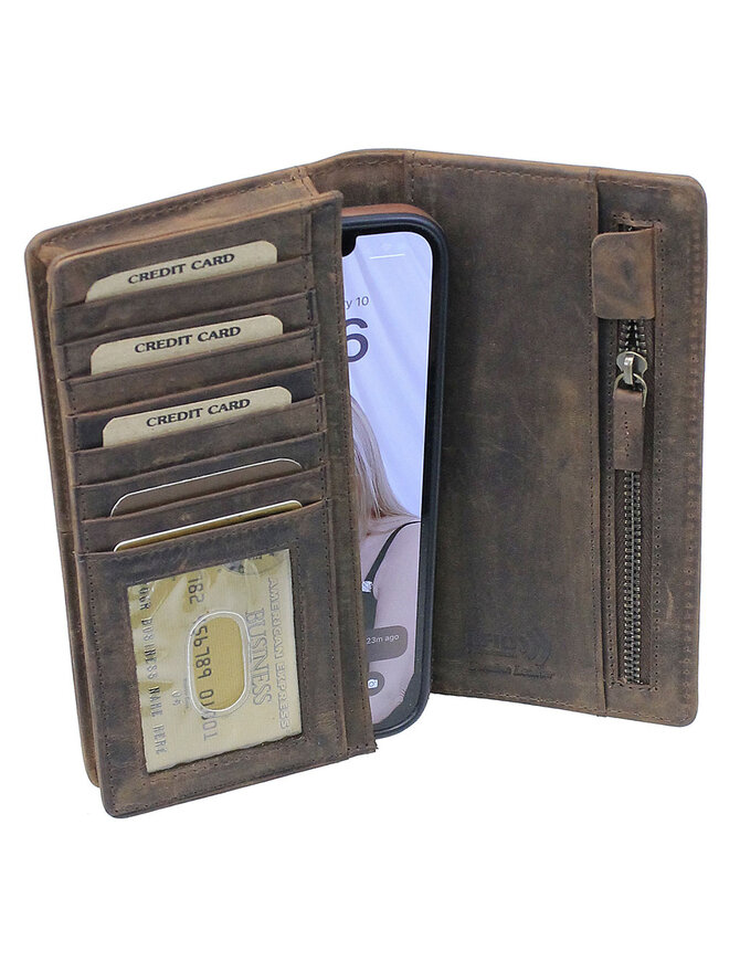 Oil Tanned Premium Cell Phone Wallet #W51355CELN