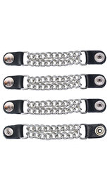 Made in USA Silver Snap Vest Chains #VC2