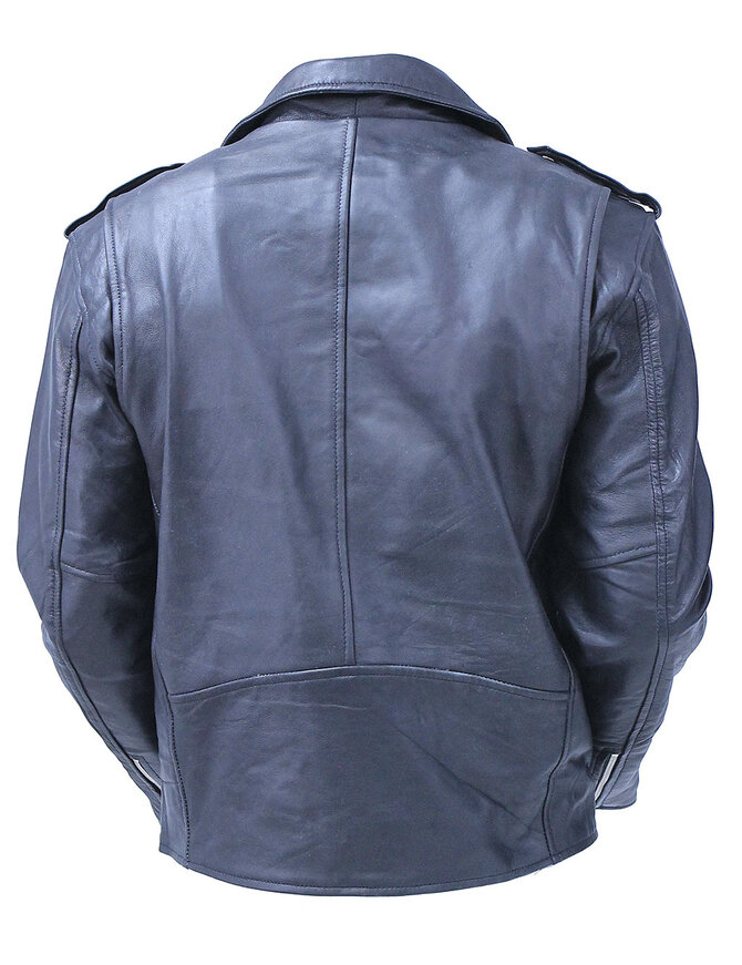 Men's Lightweight Soft Lambskin Leather MC Jacket #M100LAMBK