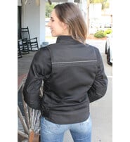 First MFG Women's Hot Weather Riding Jacket with Mesh & Armor #LC351ZVGAK