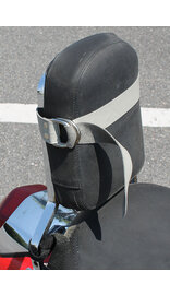 Jamin Leather® Leather Tie Downs w/Double D-Rings Gray #ATD2403DDG