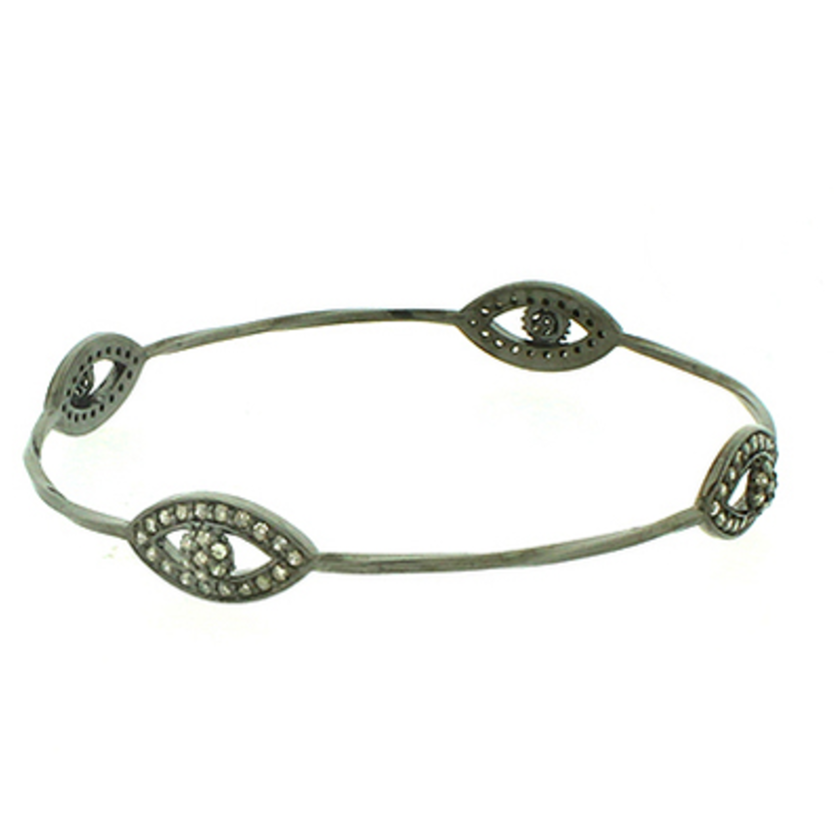 Mina Danielle Diamond Evil Eye Bangle