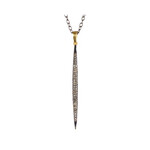Mina Danielle Pave Diamond Stick on Sterling silver chain
