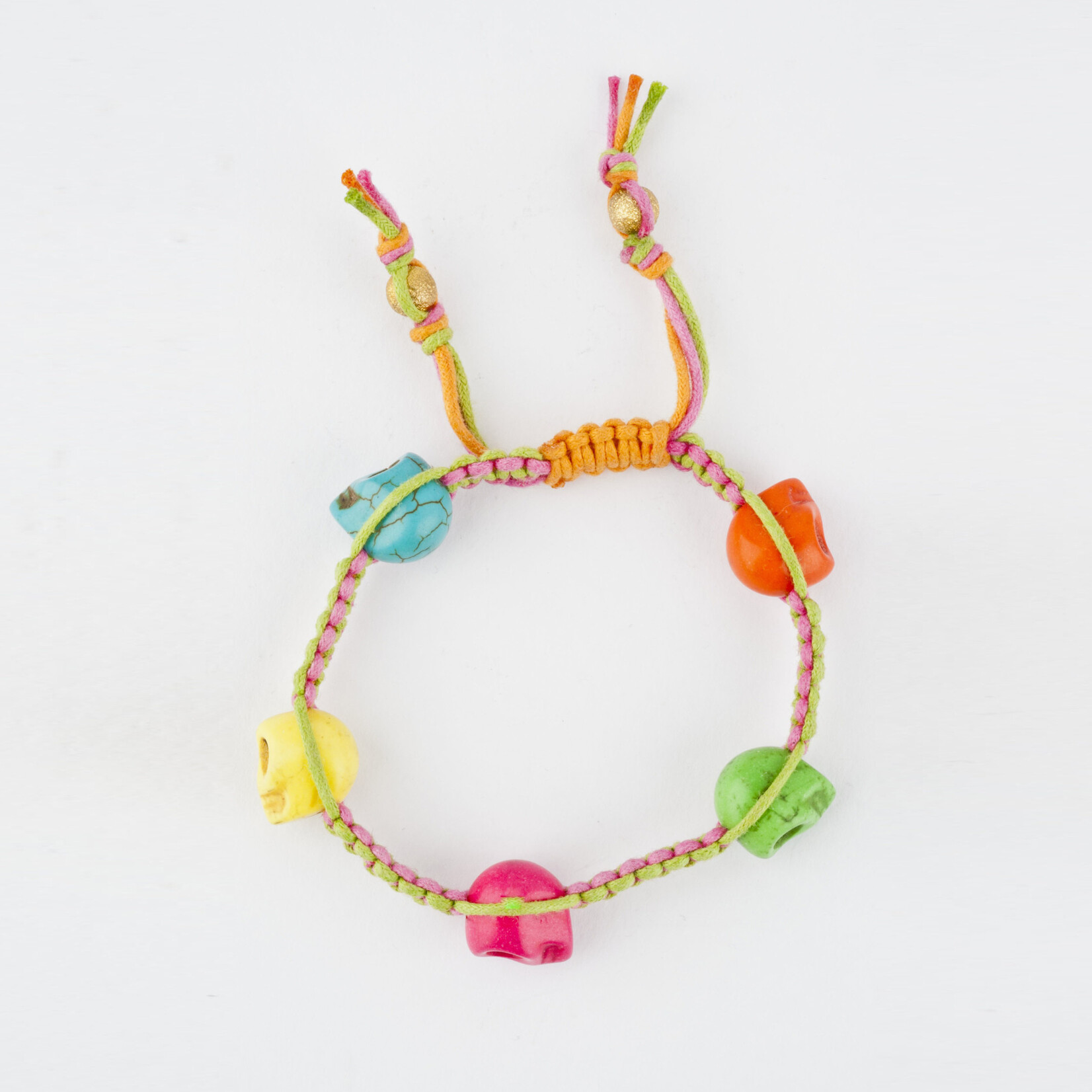 Mina Danielle Rainbow Macrame with Neon Skulls